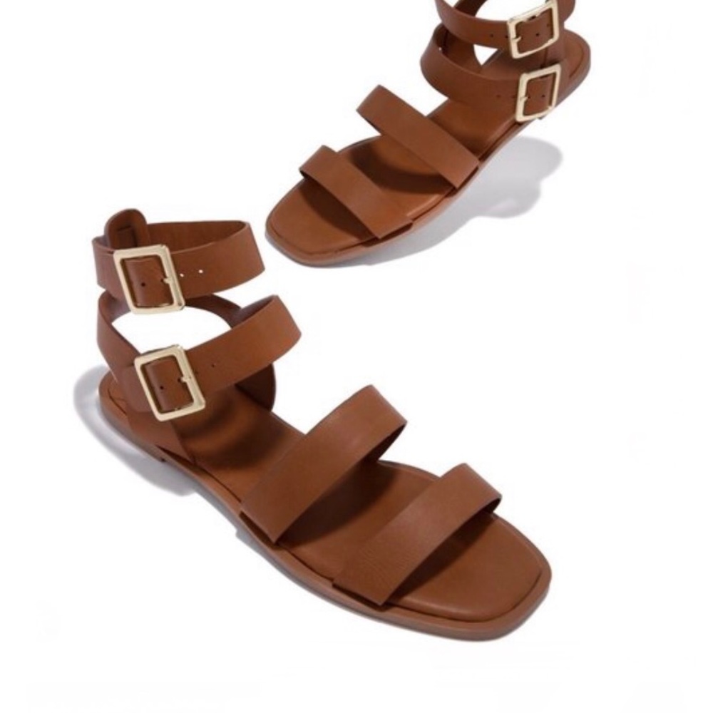 !! NEW !! Strappy Gladiator Sandals in Camel - Picture 4 of 12